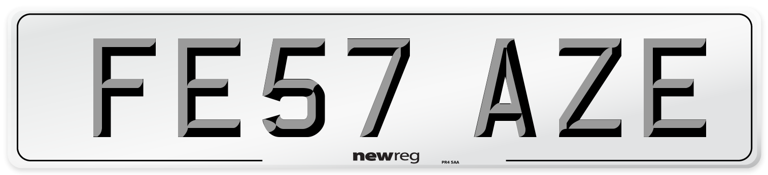 FE57 AZE Number Plate from New Reg